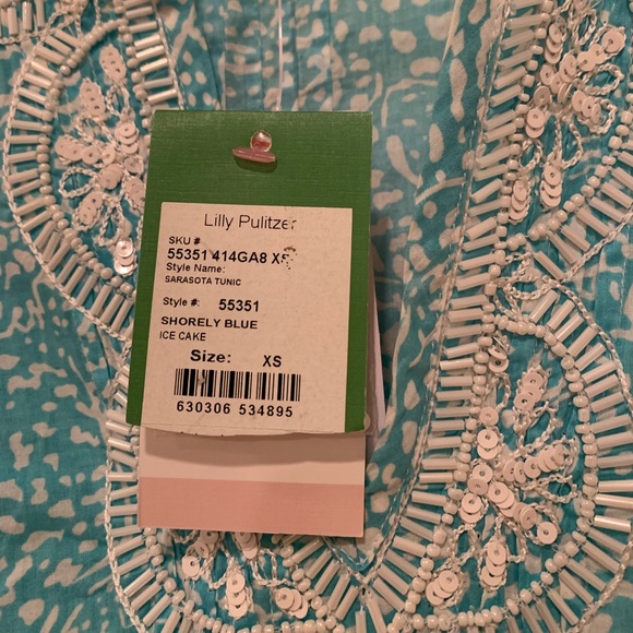 HP🎉 NWT Lilly Pulitzer Sarasota Tunic (“Shorely Blue”) - Picture 7 of 12
